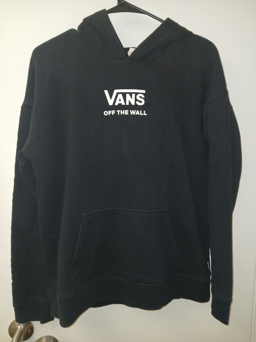 Vans Kids Black 'Off The Wall' Pullover Hoodie